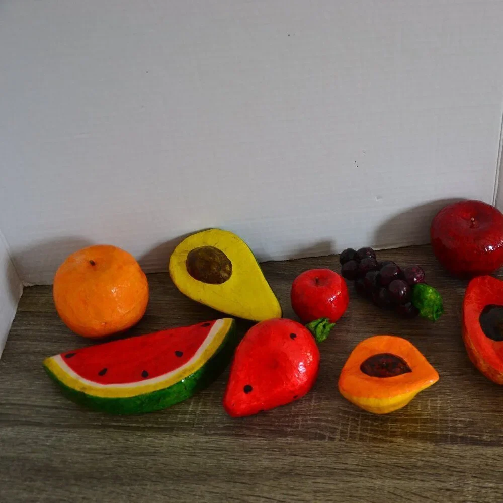 Vtg Paper Maché Fruit Bowl - Picture 4 of 7